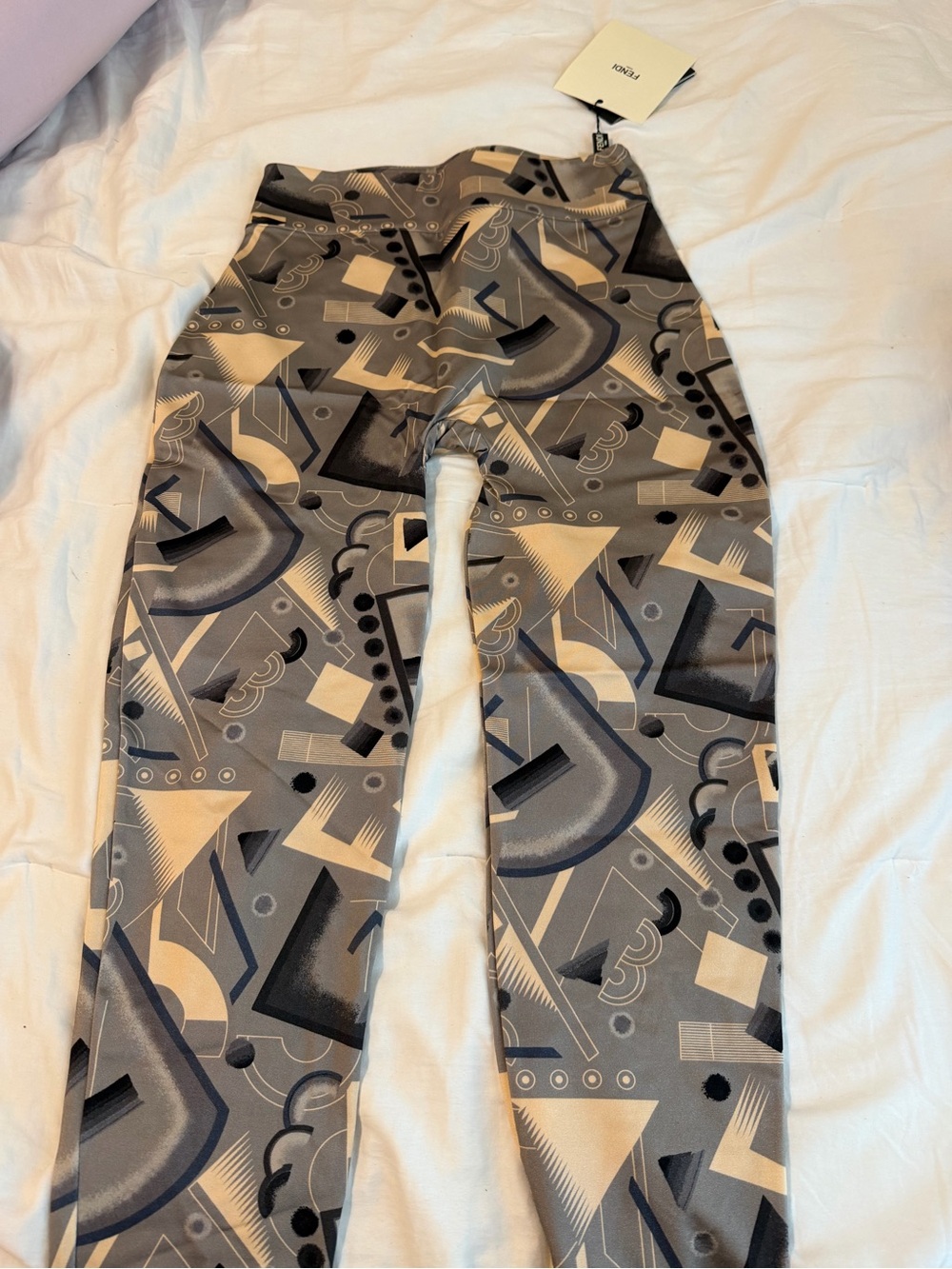 Fendi Women's Knitted Fabric Track Pants large Made in Italy FAB308